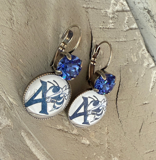 Aynor Bluejacket Earrings - Shabby To Chic Jewelry