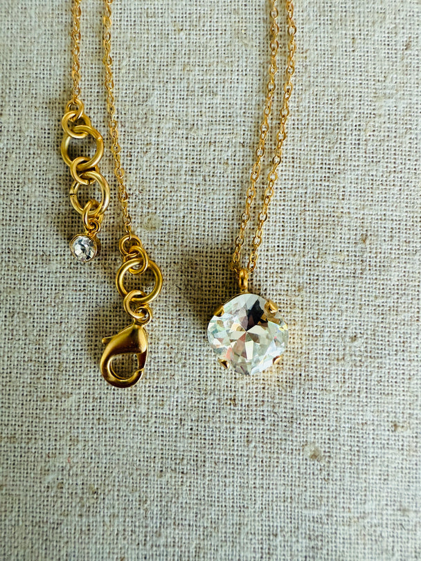 London • Cushion Cut Crystal Necklace