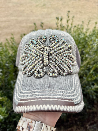 Willow Crystal Embellished Baseball Hat - Shabby To Chic Jewelry