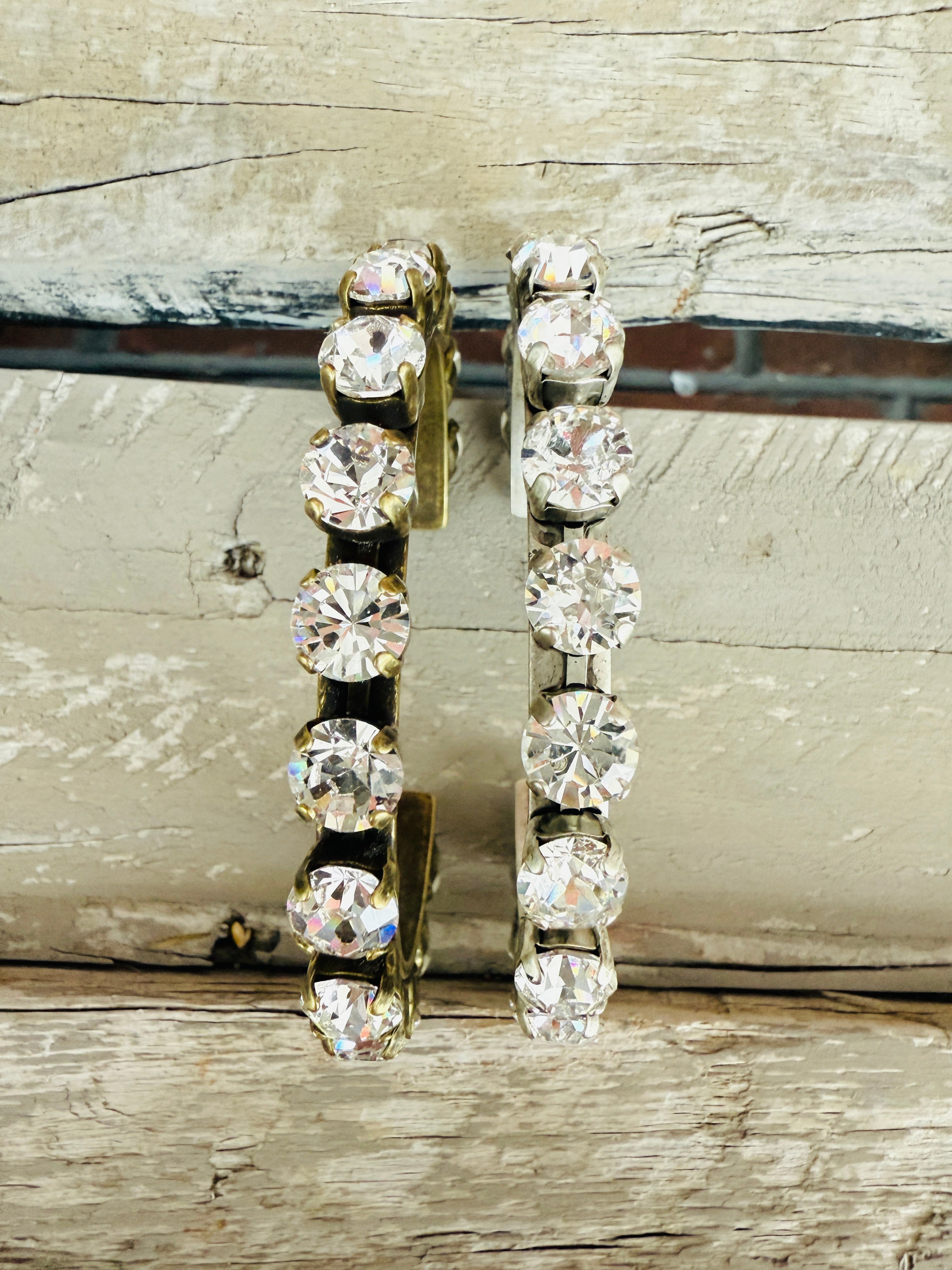 Hailey Cuff Crystal Bracelet - Shabby To Chic Jewelry