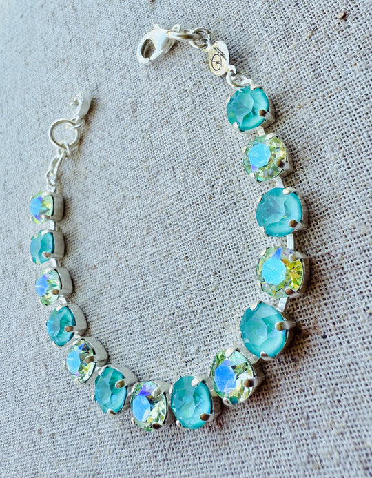 Jamie Mint Crystal Tennis Bracelet