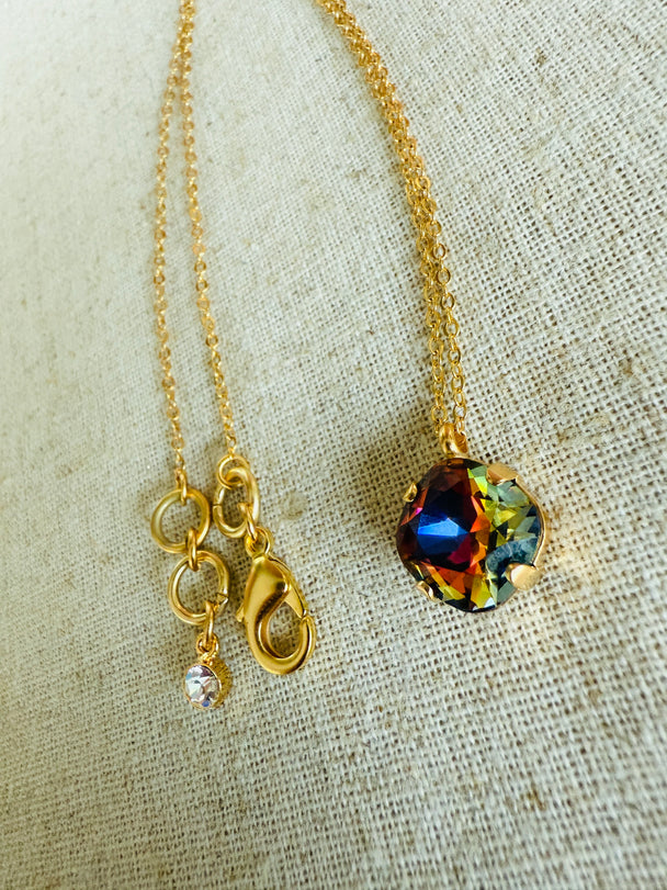 Chameleon • Crystal Pendant Necklace