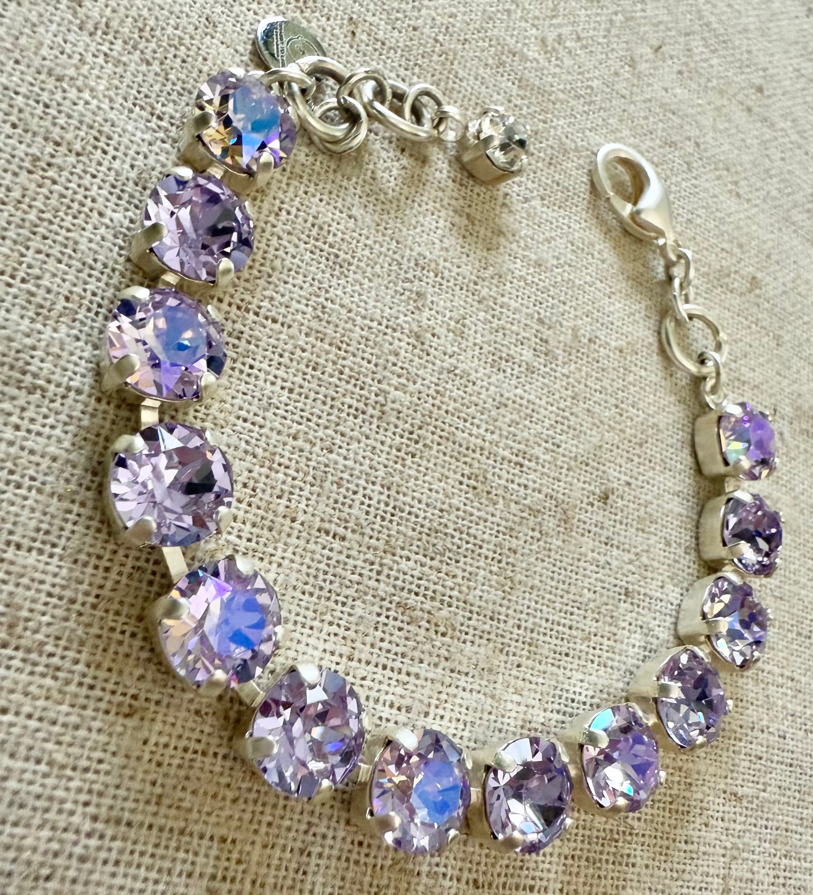 Nina Lilac Crystal Tennis Bracelet - Shabby To Chic Jewelry