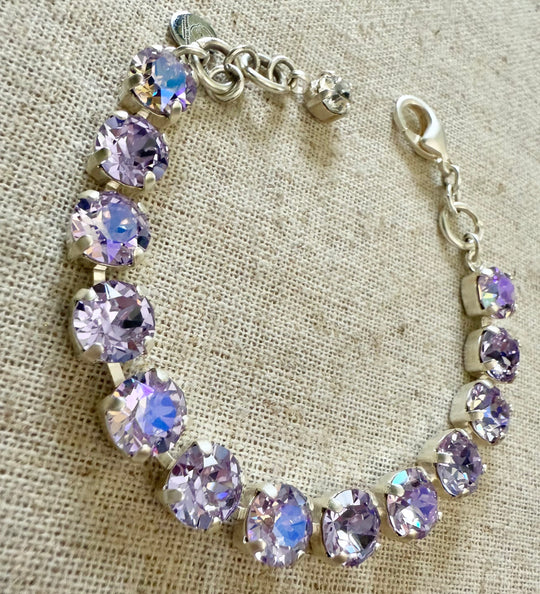 Nina Lilac Crystal Tennis Bracelet - Shabby To Chic Jewelry