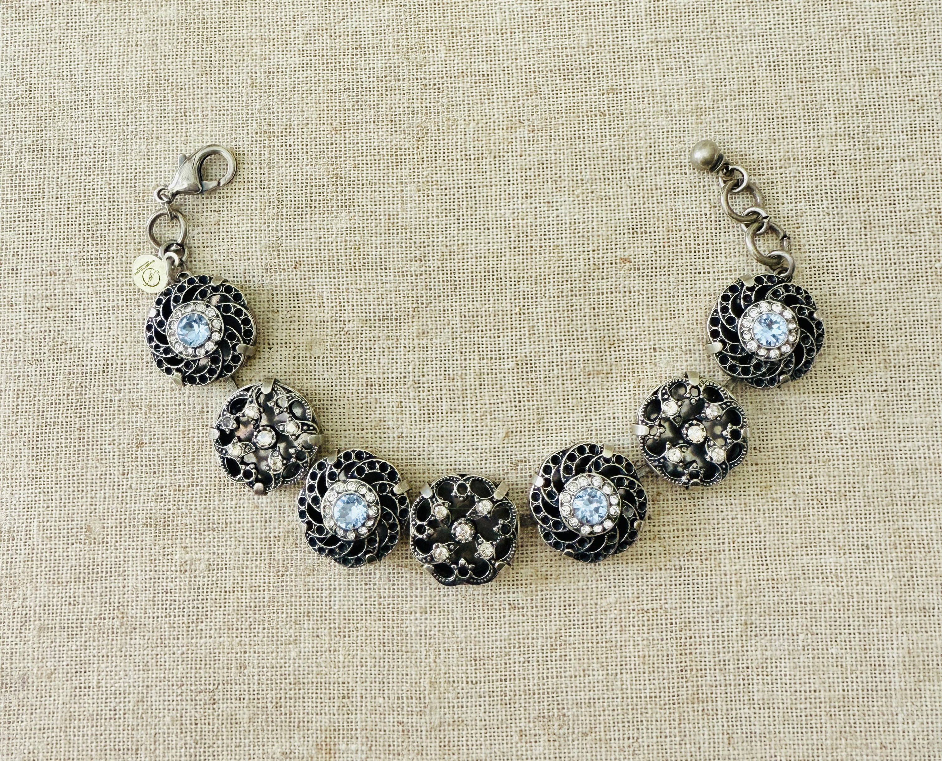 Emmaline Filigree Crystal Bracelet - Shabby To Chic Jewelry