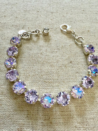 Nina Lilac Crystal Tennis Bracelet - Shabby To Chic Jewelry