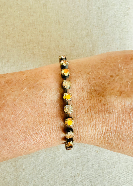 Harvest Gold • Crystal Tennis Bracelet