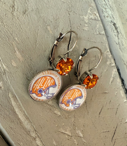 Clemson “All In” Earrings - Shabby To Chic Jewelry