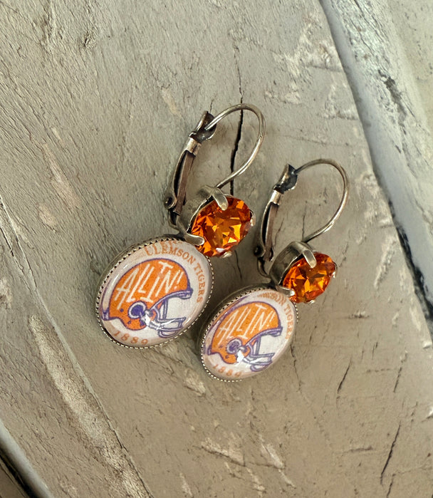 Clemson “All In” Earrings - Shabby To Chic Jewelry