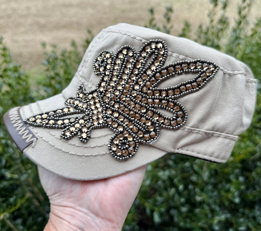 Allison Crystal Bling Baseball Fashion Cap - Shabby To Chic Jewelry