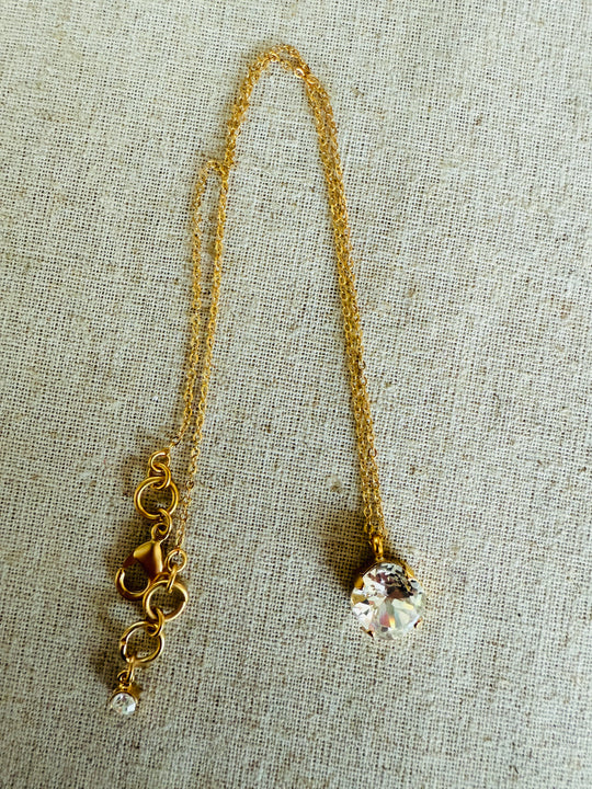 London • Cushion Cut Crystal Necklace