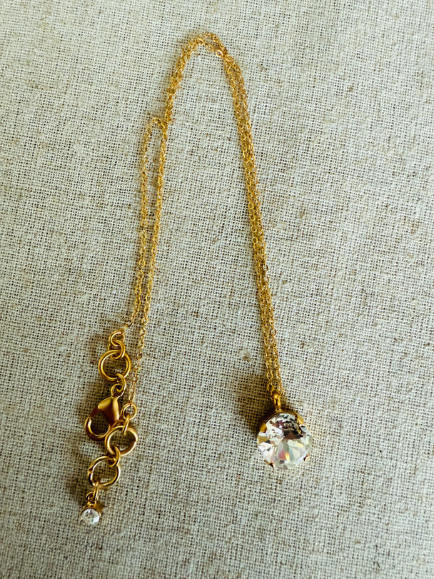 London • Cushion Cut Crystal Necklace