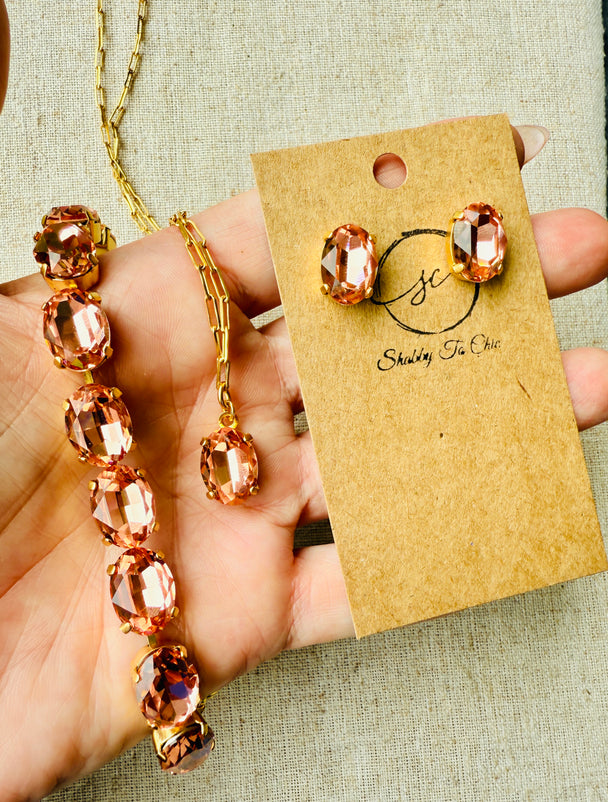 Sabrina •  Crystal Collection Bracelet • Necklace • Earrings