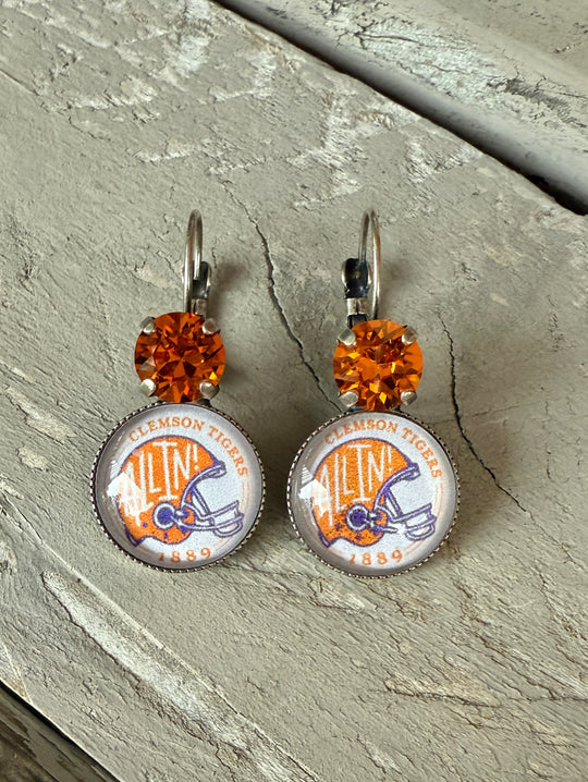 Clemson “All In” Earrings - Shabby To Chic Jewelry