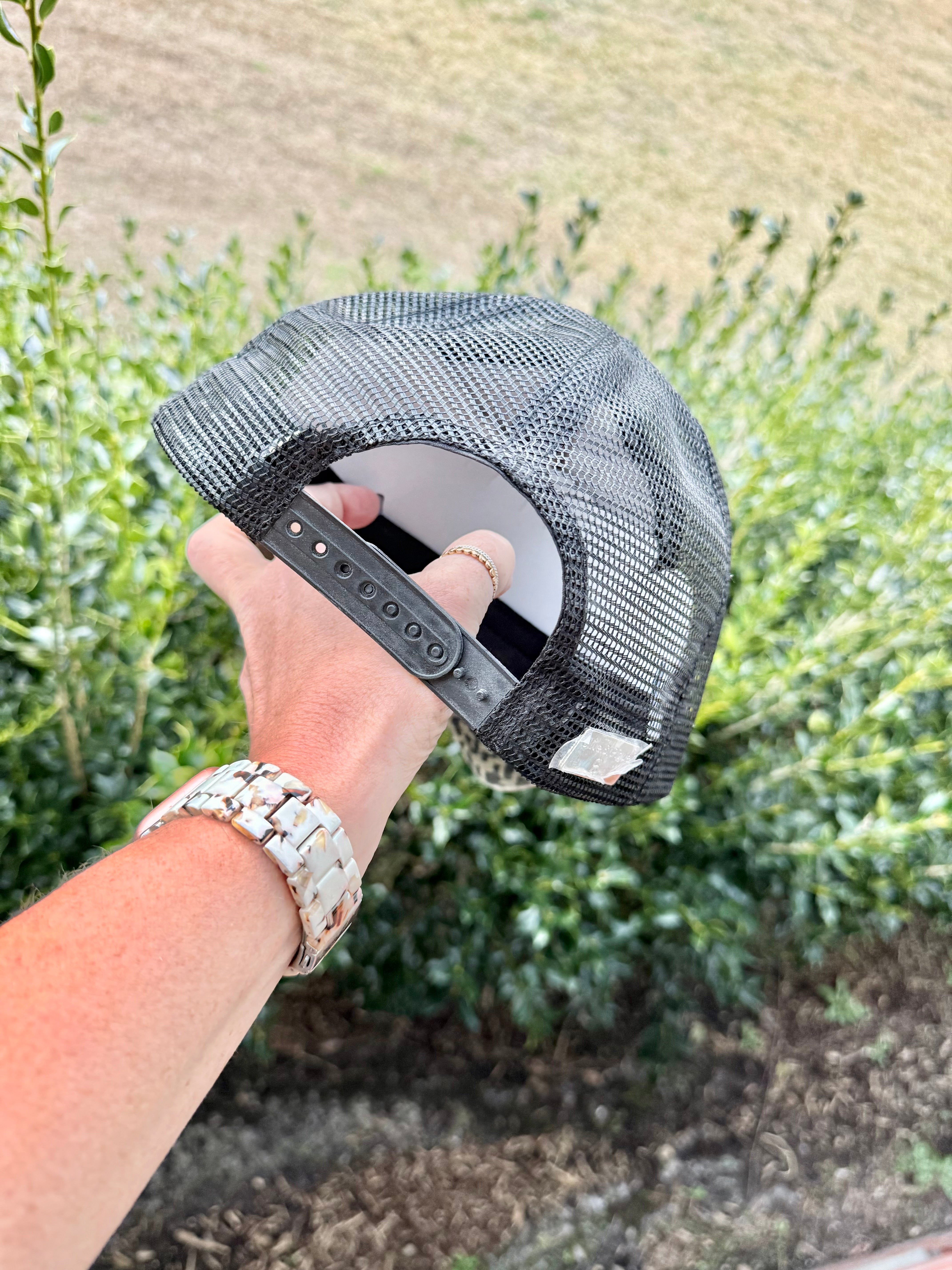 Candice Leopard Crystal Embellished Baseball Fashion Hat - Shabby To Chic Jewelry