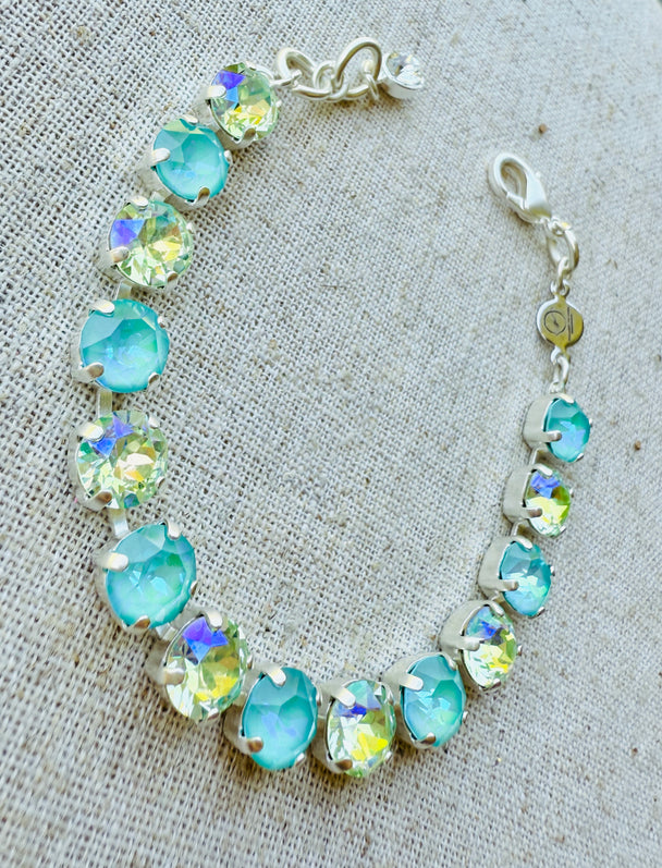 Jamie Mint Crystal Tennis Bracelet