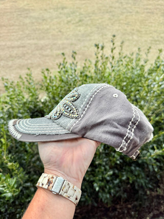 Willow Crystal Embellished Baseball Hat - Shabby To Chic Jewelry