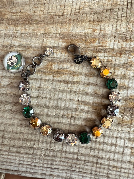 Myrtle Beach Seahawks Crystal Tennis Bracelet