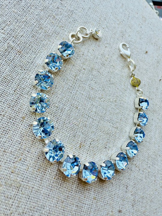 Libby Sapphire Crystal Tennis Bracelet