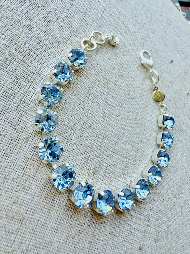 Libby Sapphire Crystal Tennis Bracelet