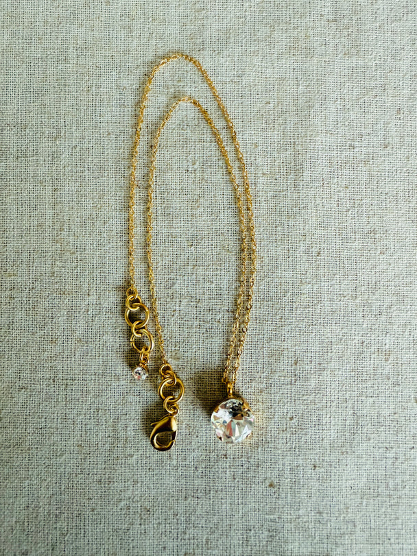 London • Cushion Cut Crystal Necklace