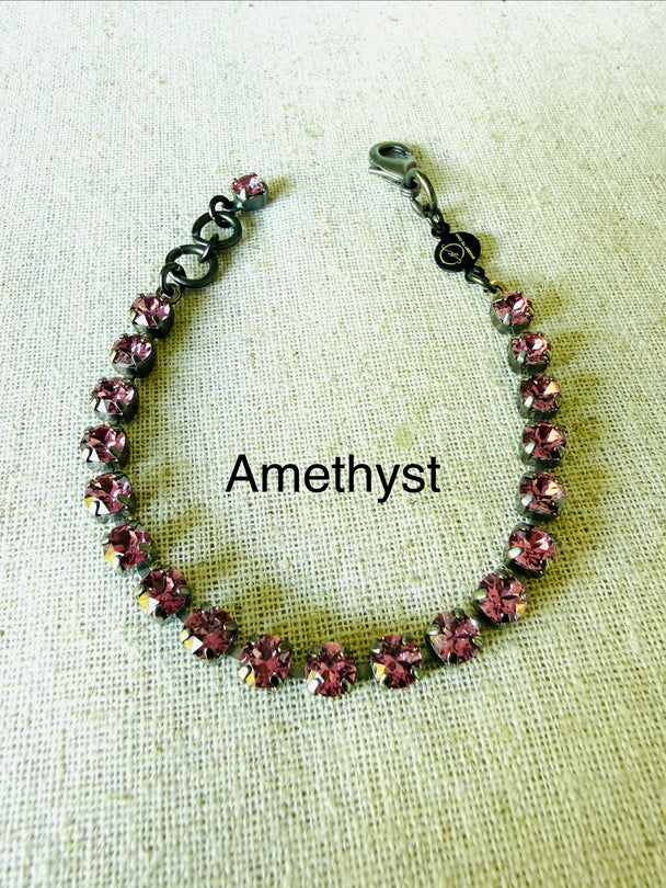 Mulberry Crystal Bracelet Stack