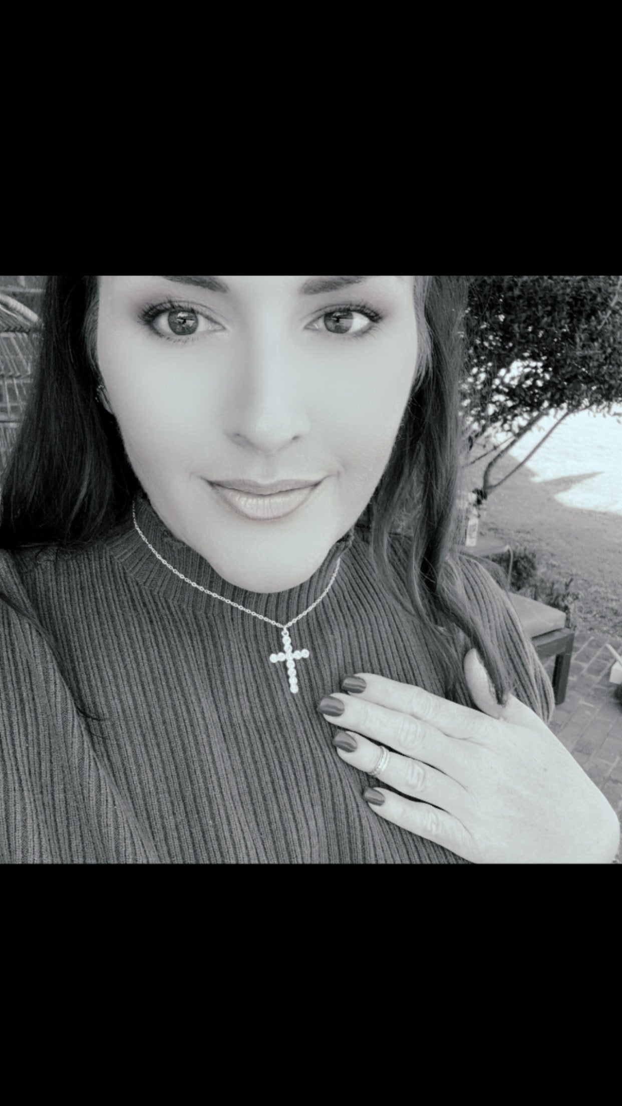 Susie Crystal Cross Pendant Necklace - Shabby To Chic Jewelry