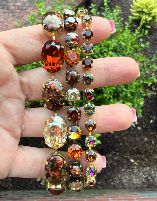 Ember • Crystal Tennis Bracelet Set