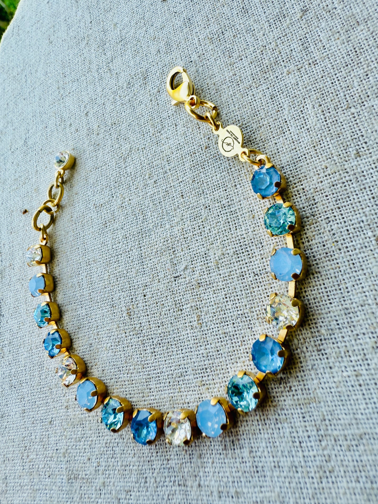 Cornflower Crystal Tennis Bracelet