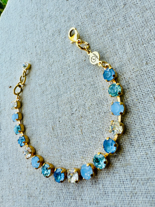 Cornflower Crystal Tennis Bracelet