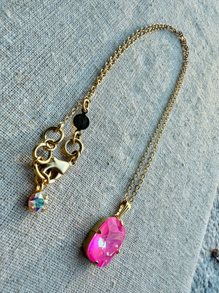 Valerie Crystal Pendant Necklace - Shabby To Chic Jewelry