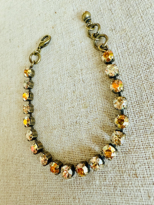 Harvest Gold • Crystal Tennis Bracelet