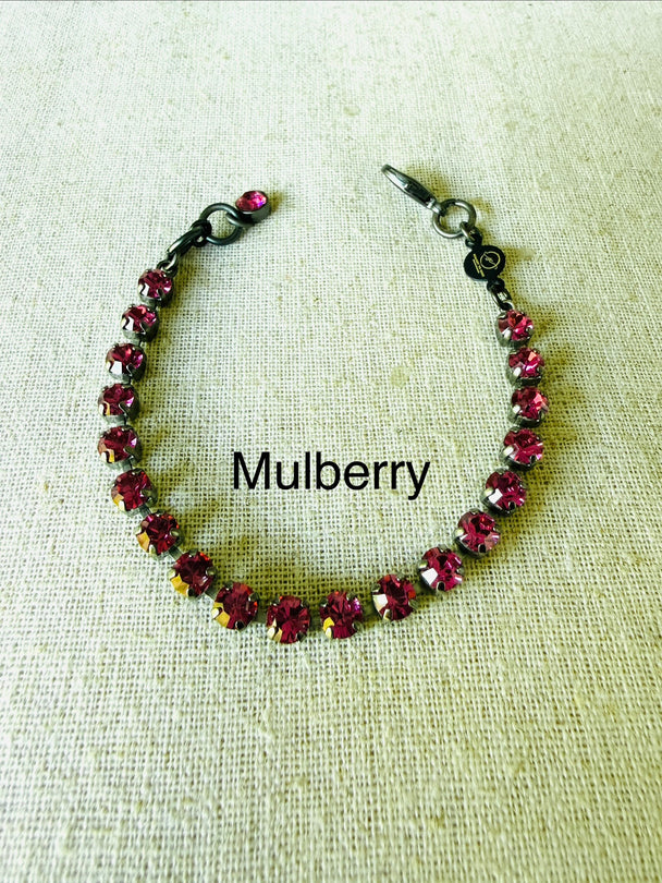 Mulberry Crystal Bracelet Stack