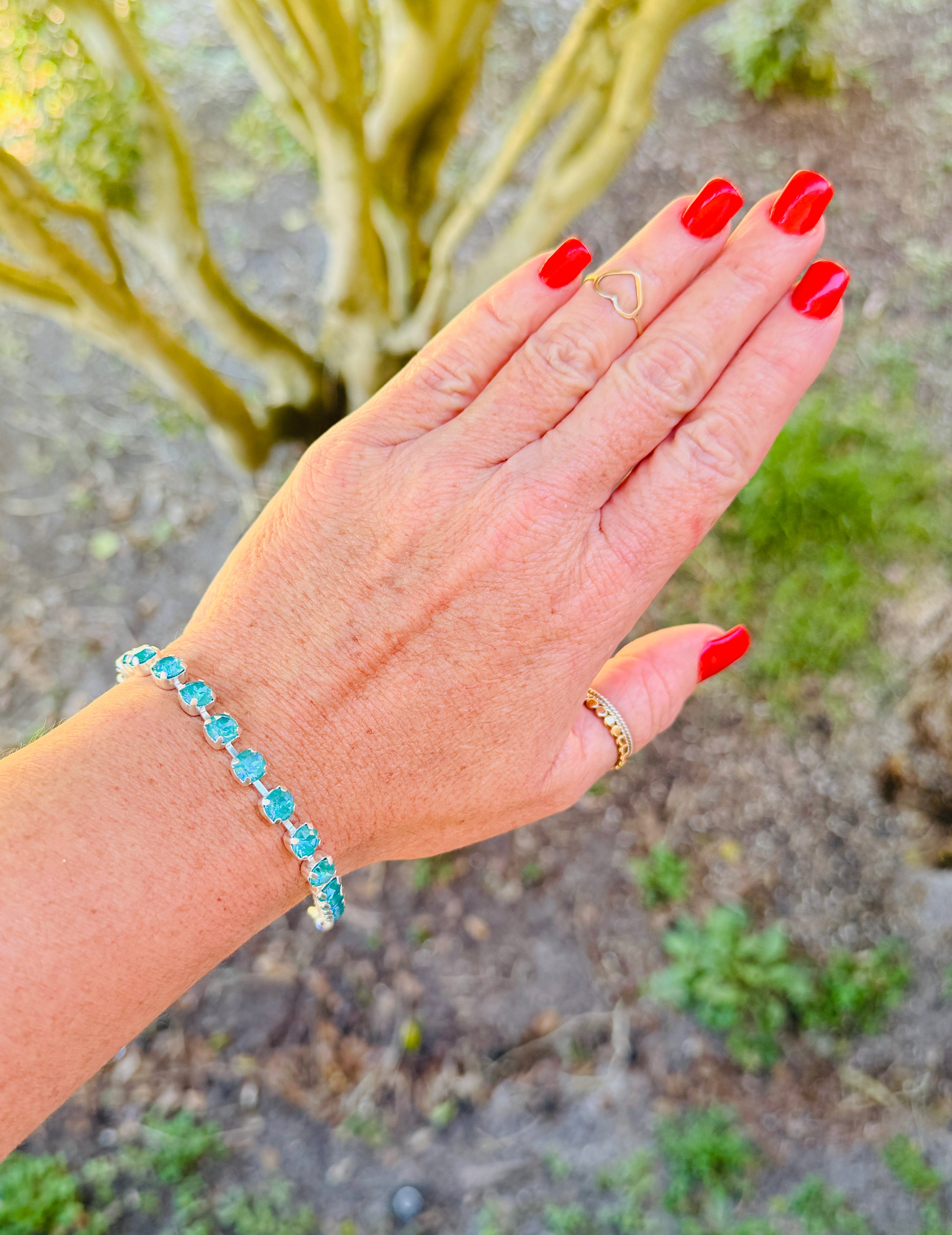 Kaiya Crystal Tennis Bracelet - Shabby To Chic Jewelry