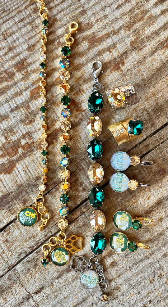 Conway Tigers Crystal Bracelet