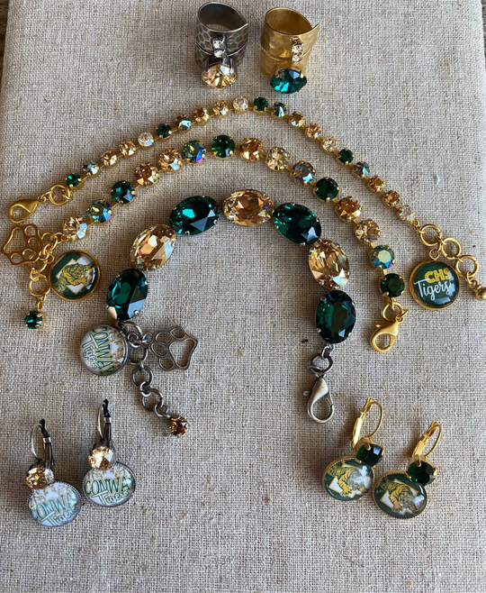 Conway Tigers Crystal Bracelet