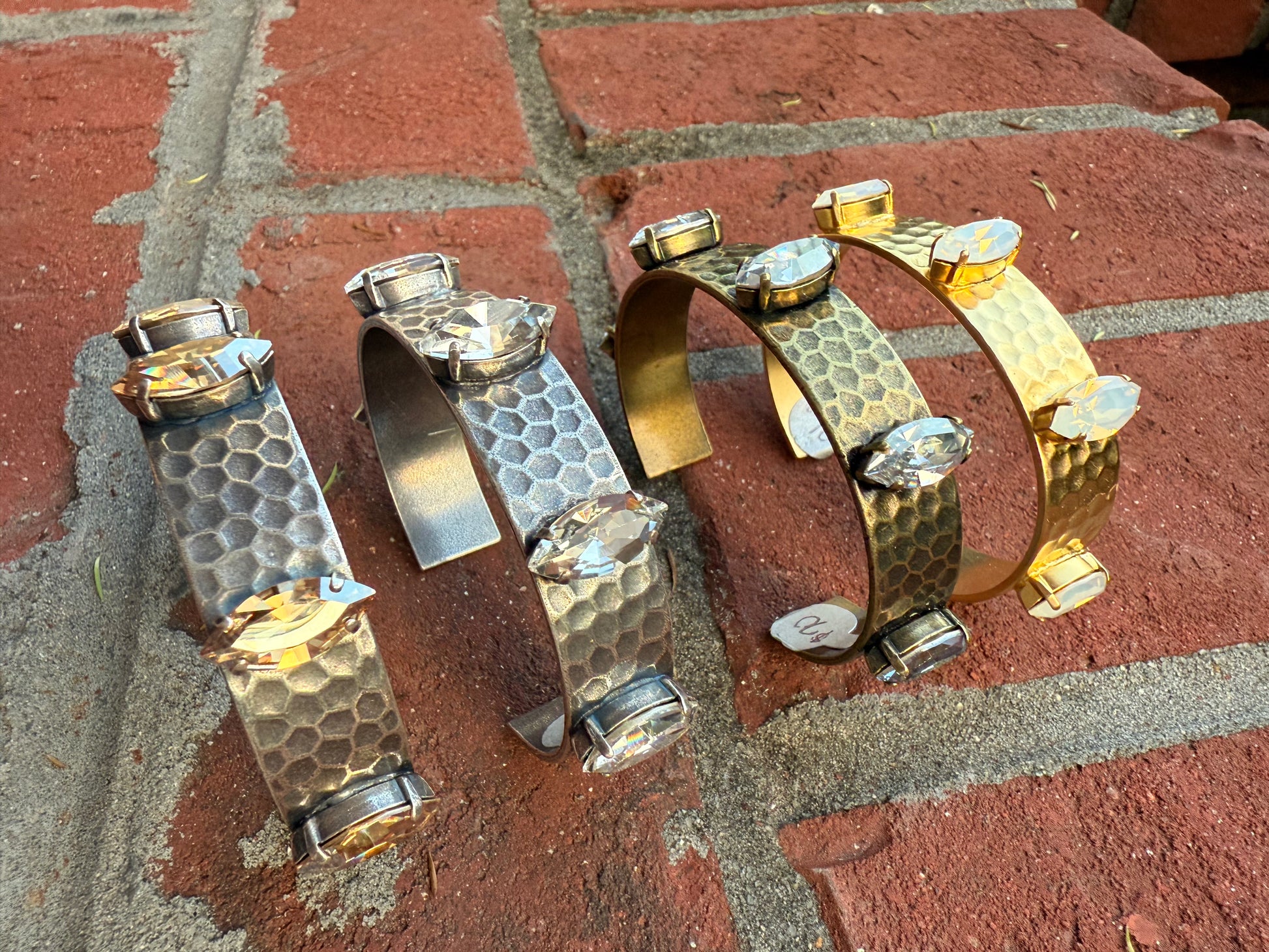 Addison Antique Gold Cuff Bracelet - Shabby To Chic Jewelry
