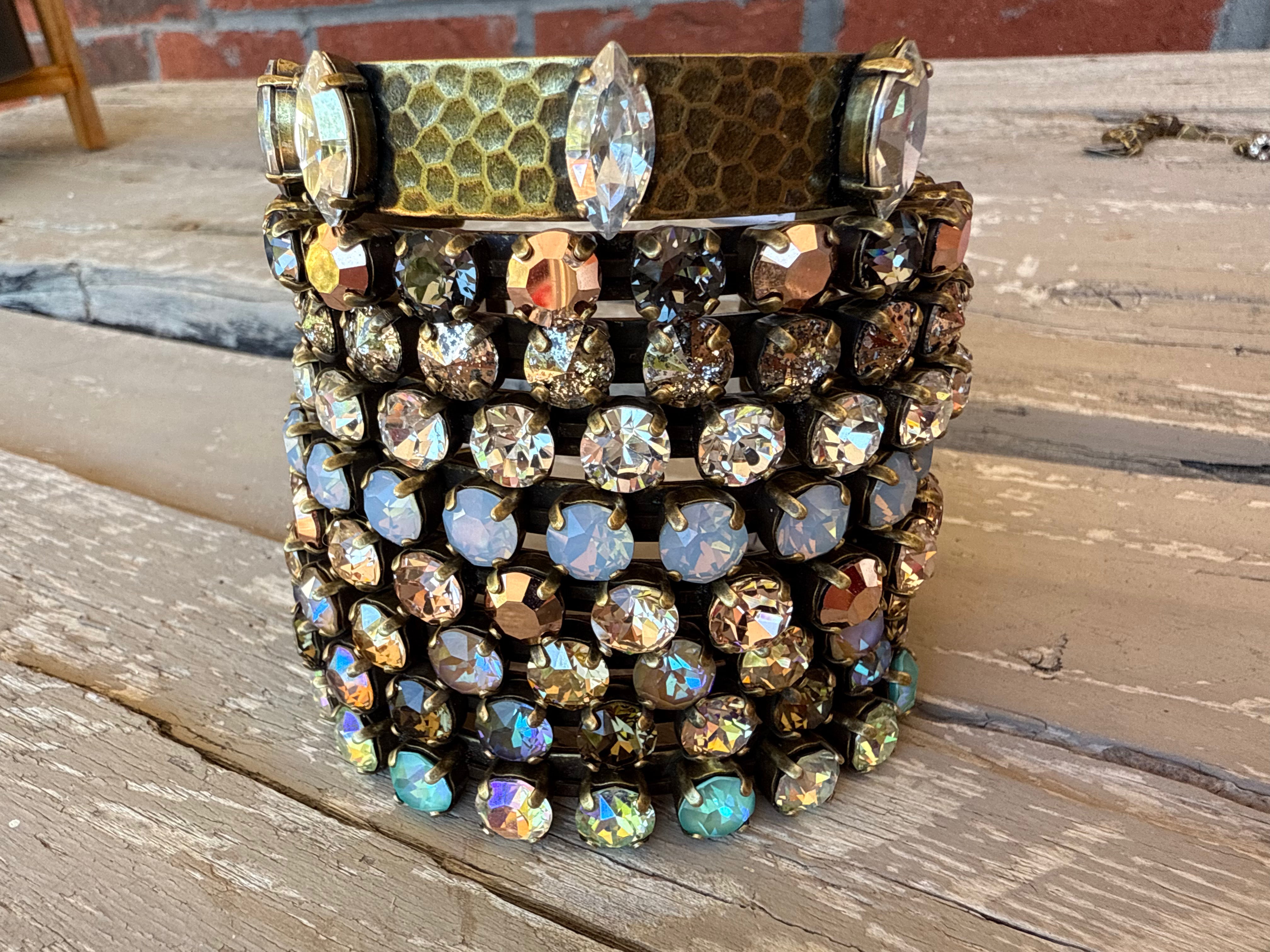Addison Antique Gold Cuff Bracelet - Shabby To Chic Jewelry
