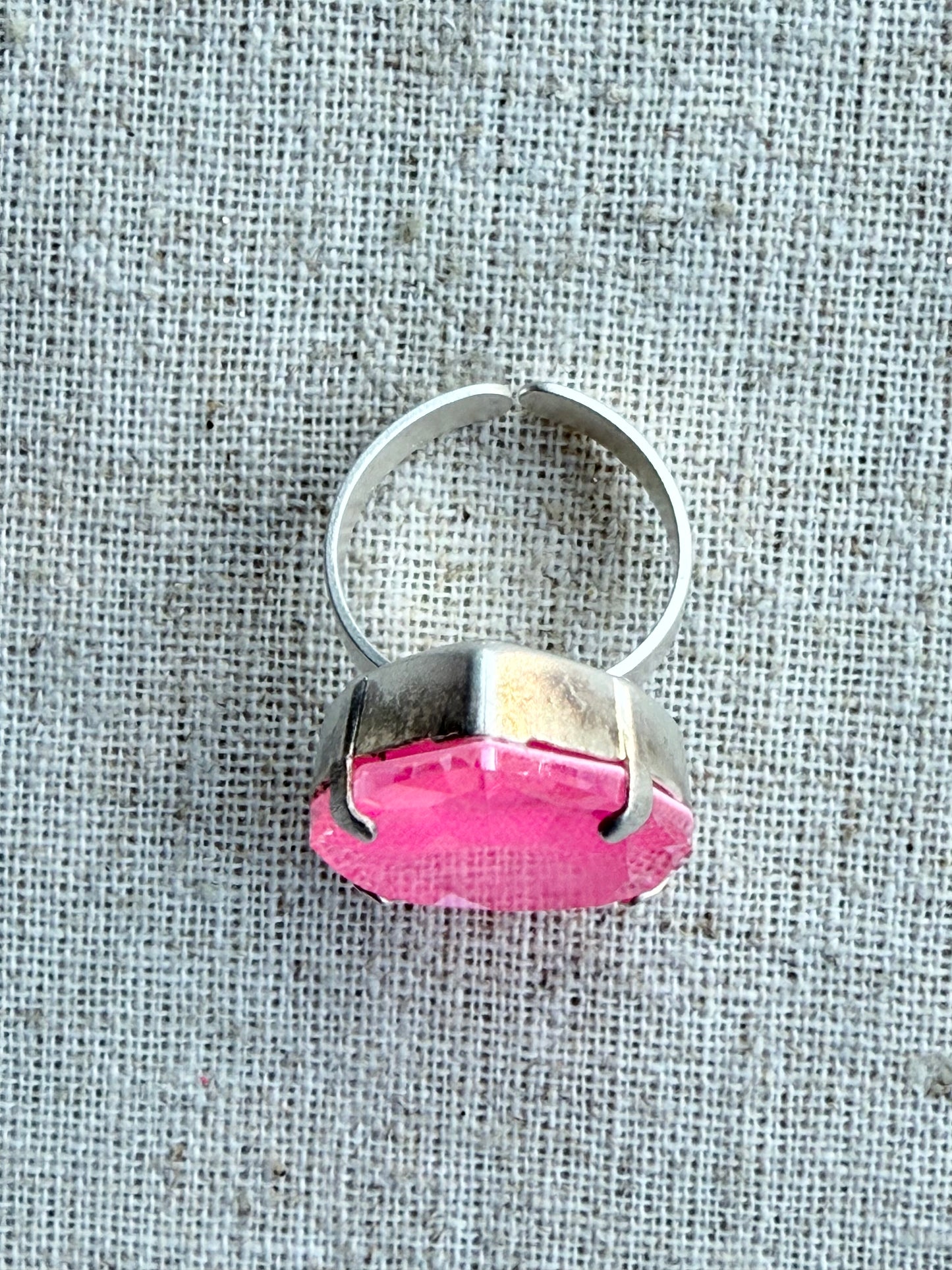 Jill  Pear Crystal Cocktail Ring