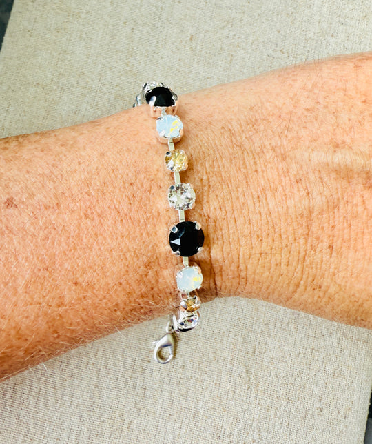 Zia Neutral Crystal Tennis Bracelet