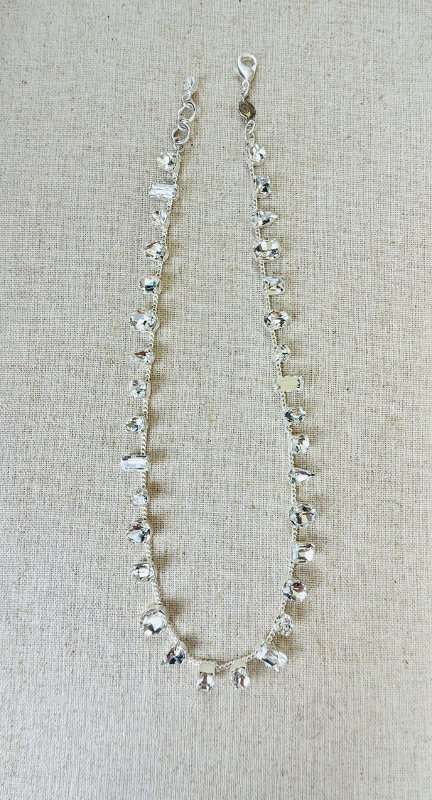 Ashley Mixed Settings Necklace and Bracelet Set