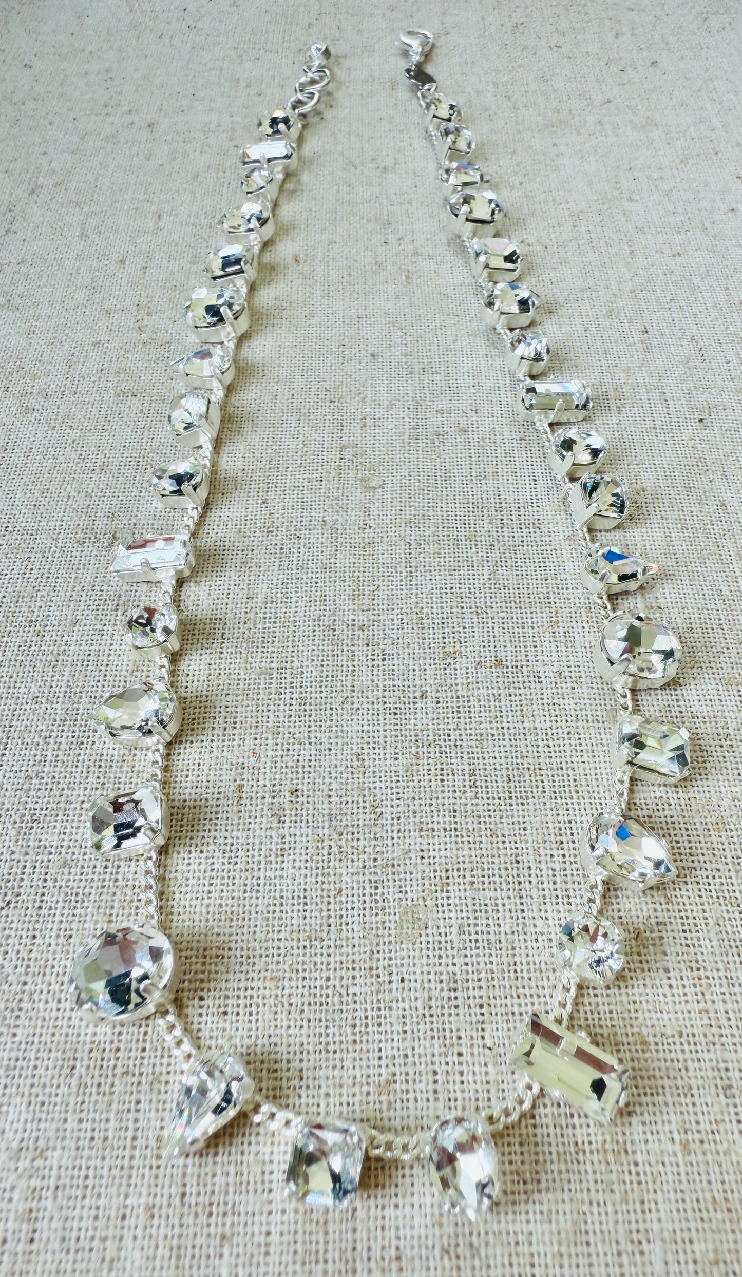 Ashley Mixed Settings Necklace and Bracelet Set