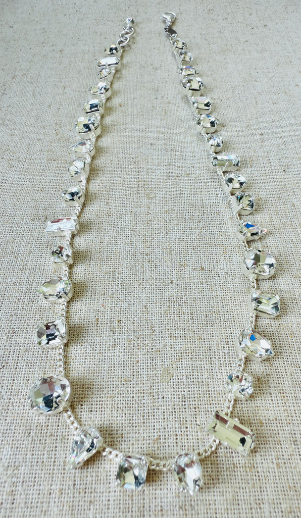 Ashley Mixed Settings Necklace and Bracelet Set
