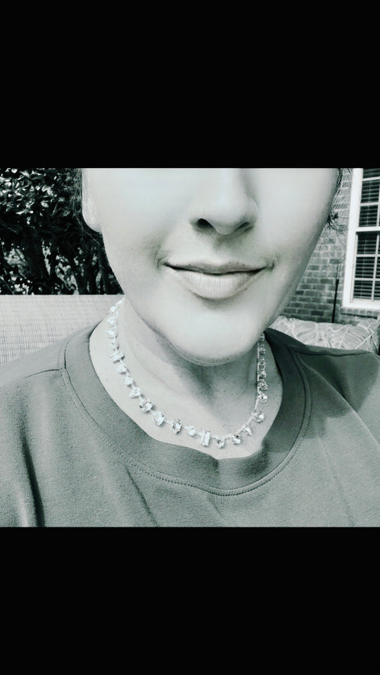 Ashley Mixed Settings Necklace and Bracelet Set