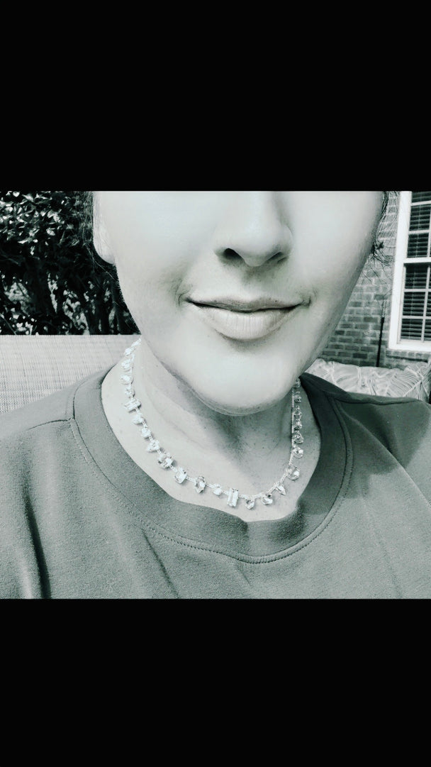 Ashley Mixed Settings Necklace and Bracelet Set