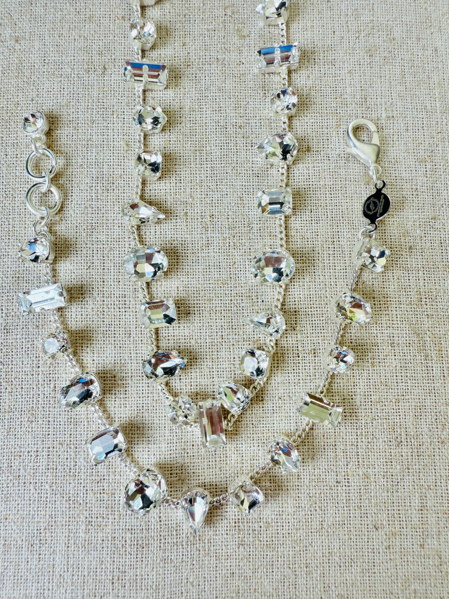 Ashley Mixed Settings Necklace and Bracelet Set