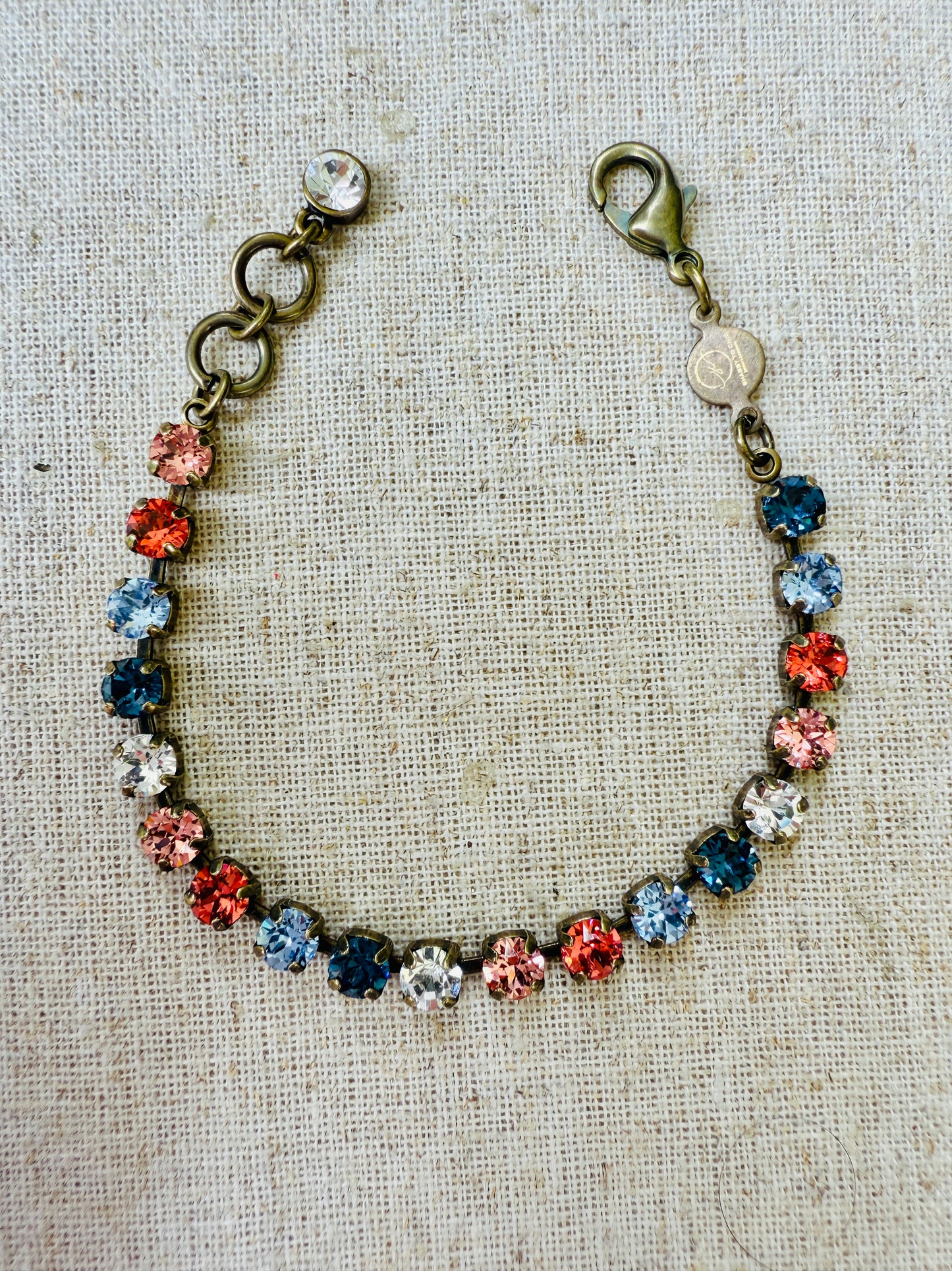 Dusty Crystal Tennis Bracelet