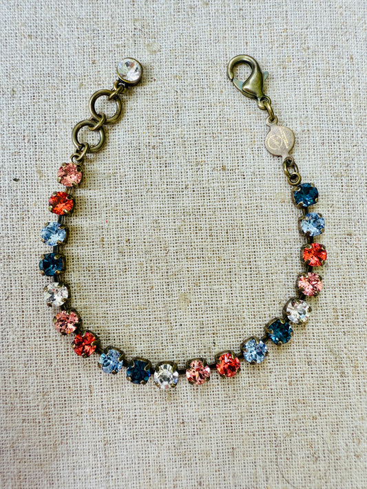 Dusty Crystal Tennis Bracelet