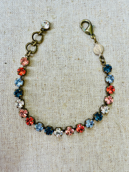 Dusty Crystal Tennis Bracelet