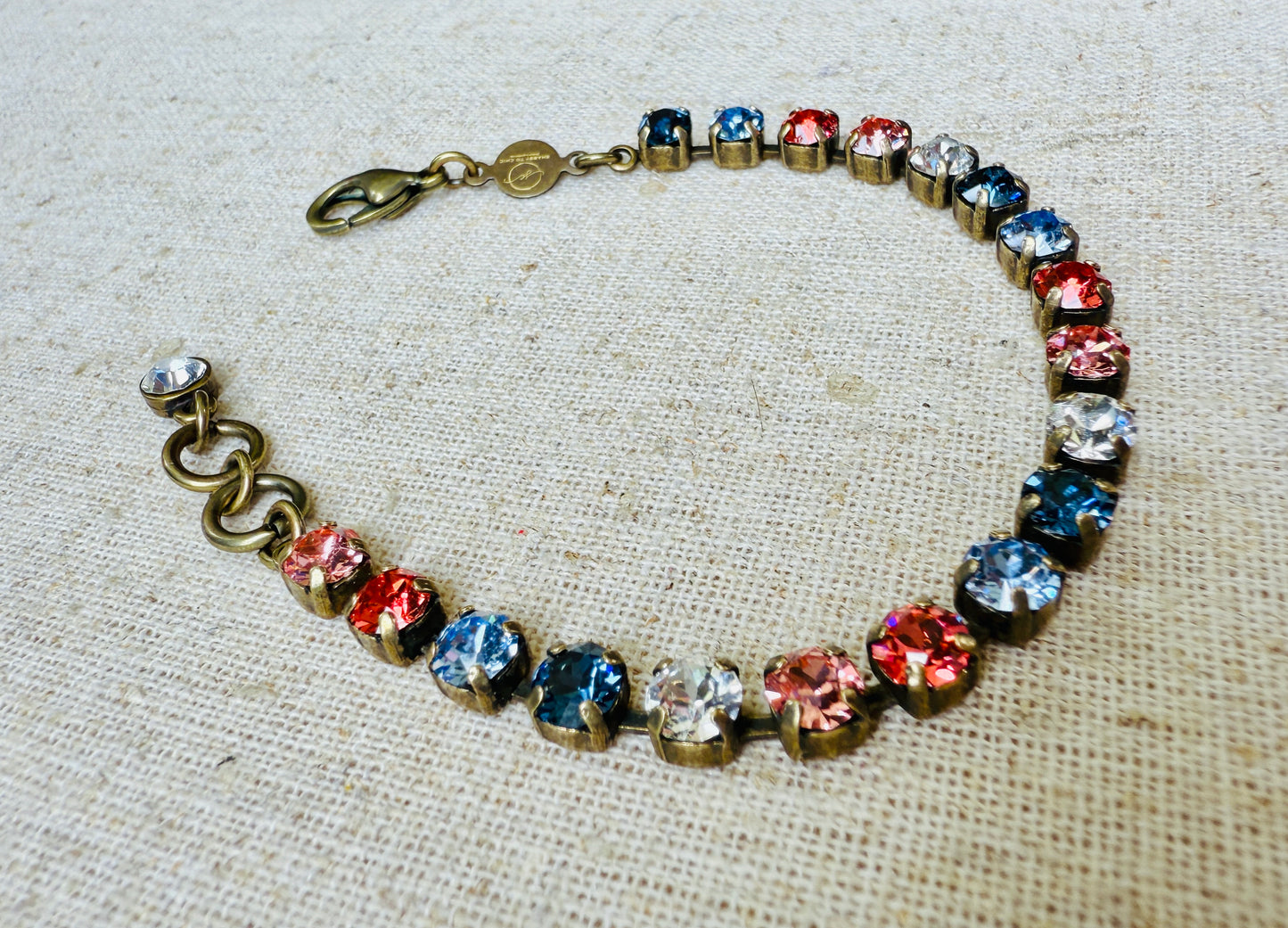 Dusty Crystal Tennis Bracelet